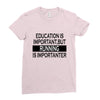 running is importanter Ladies Fitted T-Shirt