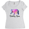 Daddy Bear Women's Triblend Scoop T-shirt