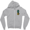 Pineapple Bomb Pocket Zipper Hoodie