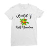 world's best grandma Ladies Fitted T-Shirt