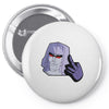 mega flipped off Pin-back button