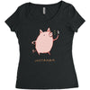 instaham Women's Triblend Scoop T-shirt