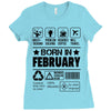 Born In February Ladies Fitted T-Shirt