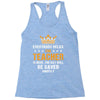 Everybody Relax The Teacher Is Here Racerback Tank