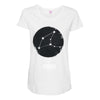 Virgo Zodiac Sign Minimal Design Maternity Scoop Neck T-shirt