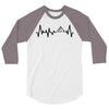 Heart Beats Mountain 3/4 Sleeve Shirt