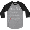 Sex Yes Please 3/4 Sleeve Shirt