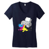 printer Women's V-Neck T-Shirt