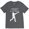 alternatives to war play cricket batting anti war stencil tour V-Neck Tee