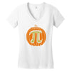 pumpkin pi Women's V-Neck T-Shirt