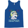 unicorns are born in december cute unicorn Tank Top