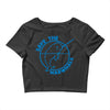 save the narwhales Crop Top