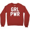 girl power white logo Crewneck Sweatshirt