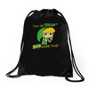 call me zelda one more time Drawstring Bags