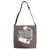what would macgyver do humor Adjustable Strap Totes
