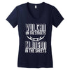 vulcan in the streets, klingon in the sheets Women's V-Neck T-Shirt