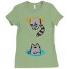 portal cat Ladies Fitted T-Shirt