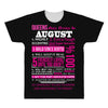 quens are born in august All Over Men's T-shirt