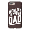 world's okayest dad funny iPhone 8 Plus