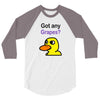 got any grapes 3/4 Sleeve Shirt
