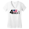 july 4 independence day Women's V-Neck T-Shirt
