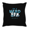 i'm a nerd Throw Pillow