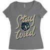 stay wild 2 Women's Triblend Scoop T-shirt
