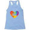 Rainbow Equality Heart Racerback Tank