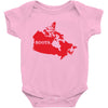 Canada Continent Roots Baby Bodysuit