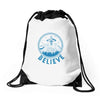 alien up Drawstring Bags