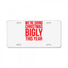 we're doing christmas bigly this year License Plate