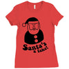 santa's a fake! Ladies Fitted T-Shirt
