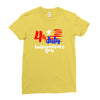happy independence day the united states Ladies Fitted T-Shirt