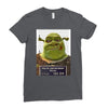 shrek mug shot funny Ladies Fitted T-Shirt