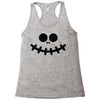pumpkin funny face Racerback Tank