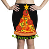 pizza christmas tree pocket Pencil Skirts