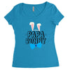 papa bunny Women's Triblend Scoop T-shirt