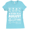 Born In August Ladies Fitted T-Shirt