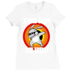 too hip to hop dabbing bunny easter Ladies Fitted T-Shirt