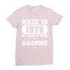 made in 1978 40 years of being awesome Ladies Fitted T-Shirt