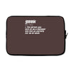 definition of a geek Laptop sleeve