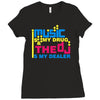 music is my drug Ladies Fitted T-Shirt