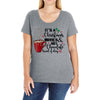 it's a christmas movies and hot chocolate kind of day Ladies Curvy T-Shirt