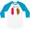 what up dog ketchup hot dog 3/4 Sleeve Shirt