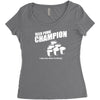 beer pong champion Women's Triblend Scoop T-shirt