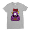 happy birthday monster Ladies Fitted T-Shirt