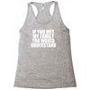 if you met my family you would understand Racerback Tank