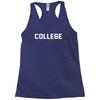 college Racerback Tank