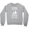 Father and Son Fishing Partners For Life Crewneck Sweatshirt