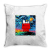 Van Gogh Parody Snoopy Throw Pillow